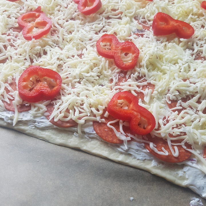 Pizza med hvid sovs #hashtagmor