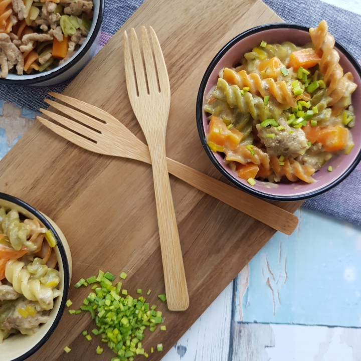 One pot pasta - pasta/bearnaise. #hashtagmor