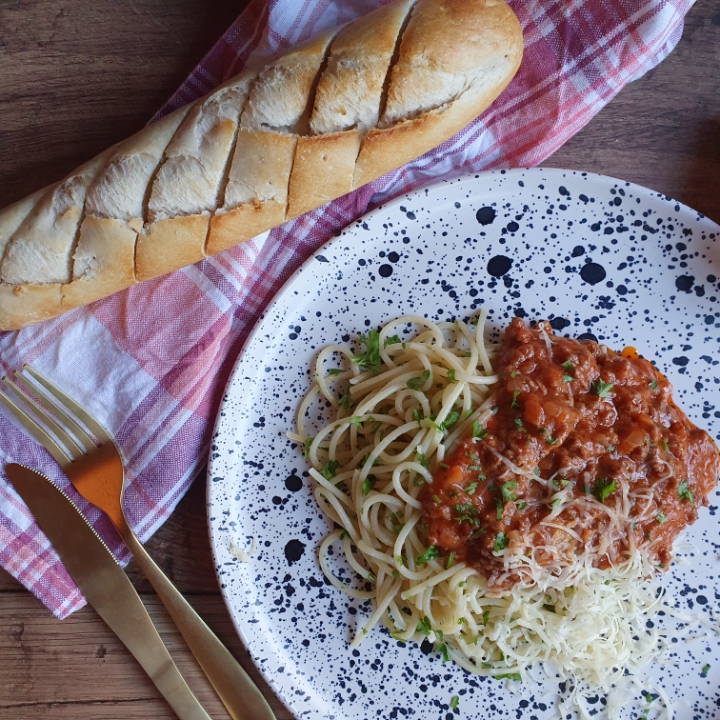 Spaghetti kødsovs opskrift med grøntsager