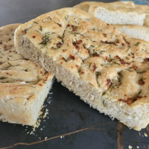 Focaccia brød - lavet til focaccia sandwich
